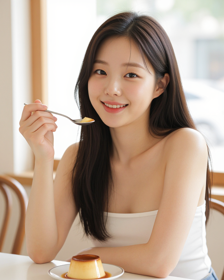 카페에서의 달콤한 오후